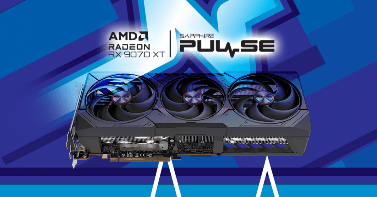 SAPPHIRE製品では価格安めのモデル「PULSE Radeon RX 9070 XT