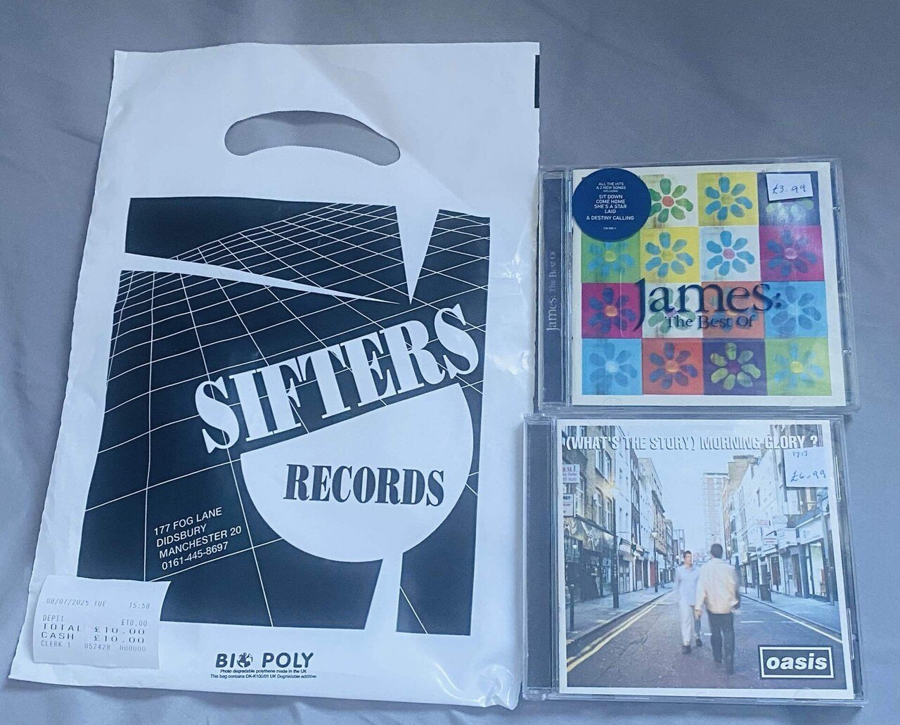 シスターズレコード oasis ショッパー　2枚　イギリス マンチェスター シスターズレコード oasis ショッパー 2枚 イギリス マンチェスター
