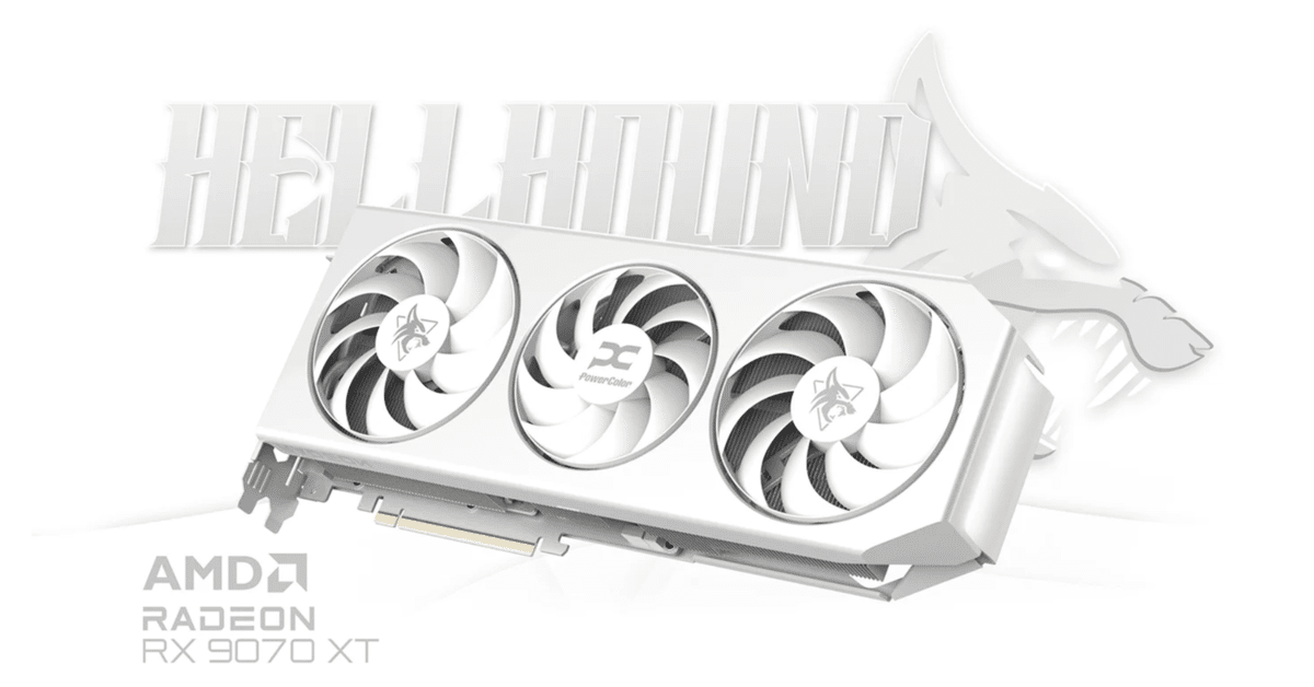 こだわりが強いデザインを採用した「Hellhound Radeon RX 9070