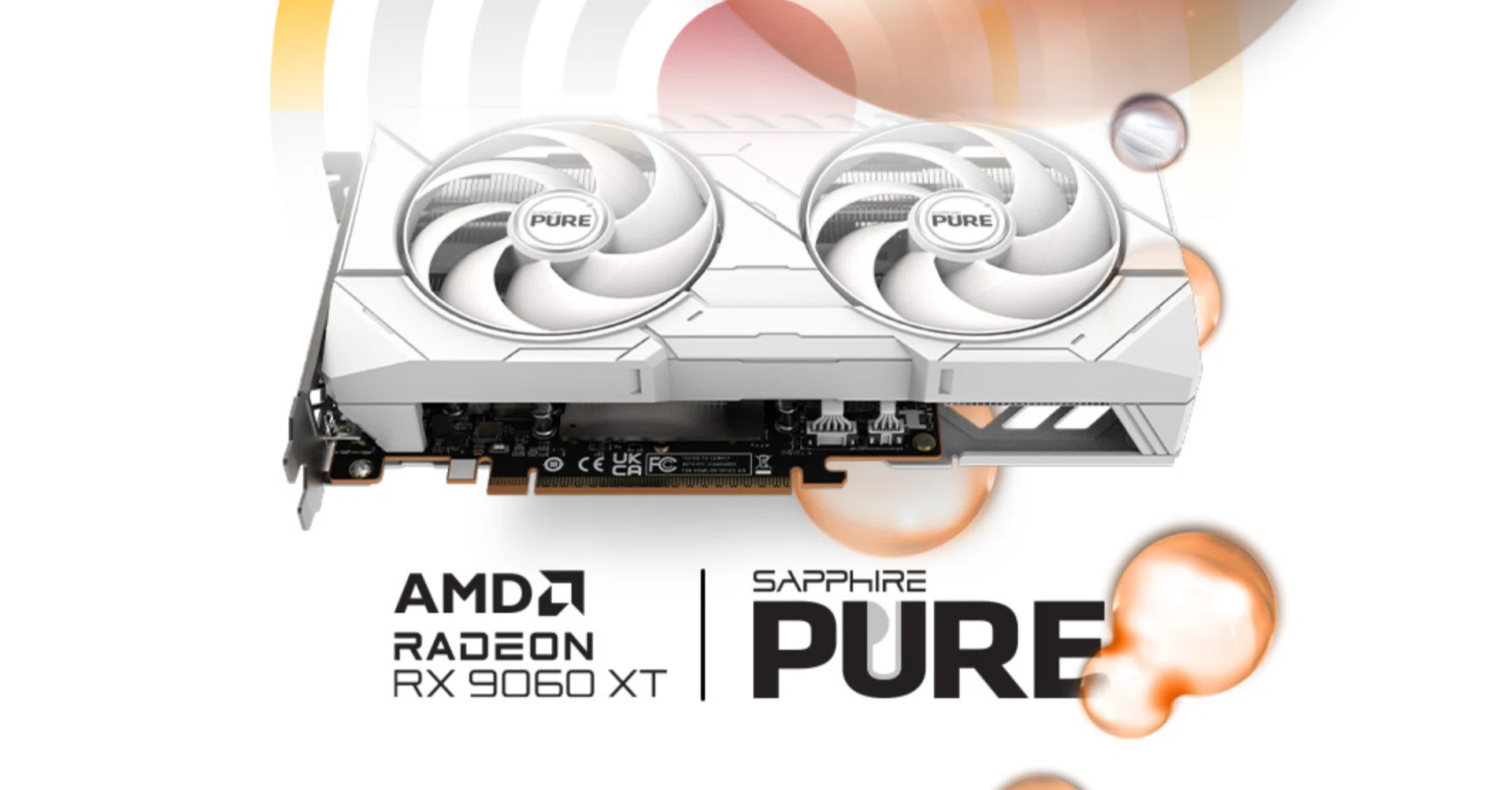 貴重な白い2連ファンモデル「SAPPHIRE PURE Radeon RX 9060 XT」の仕様