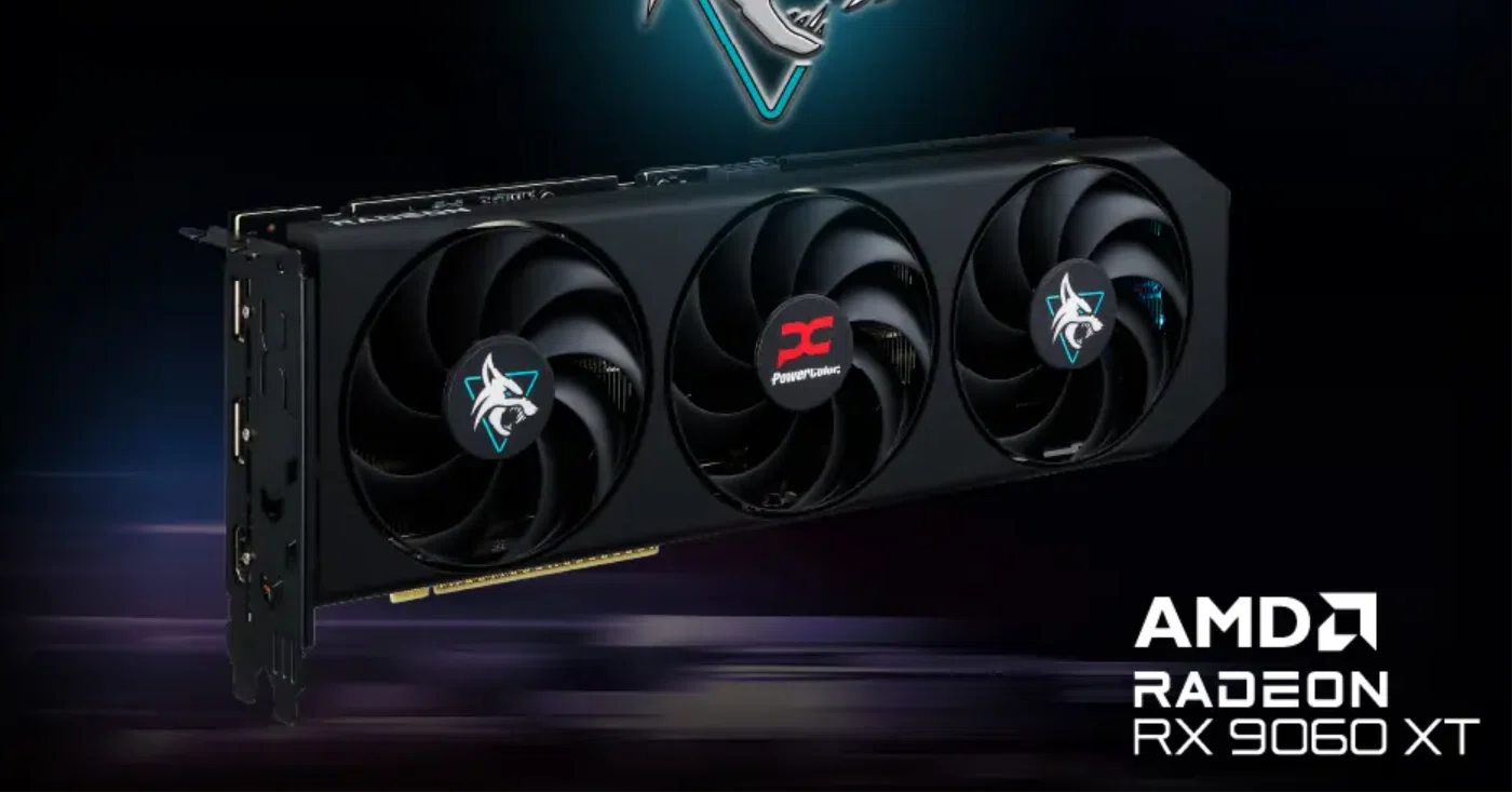 漆黒の3連ファンモデル「Hellhound Radeon RX 9060 XT」の仕様を調べて