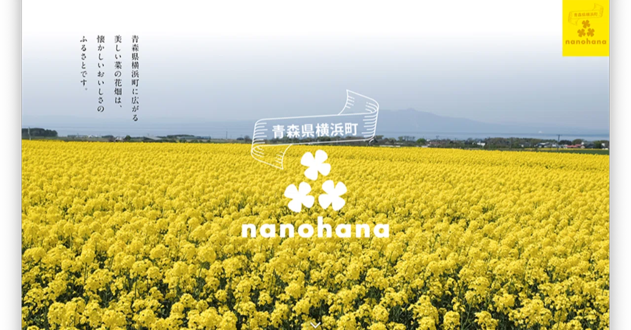 横浜町菜の花PRウェブサイト制作｜ささきで