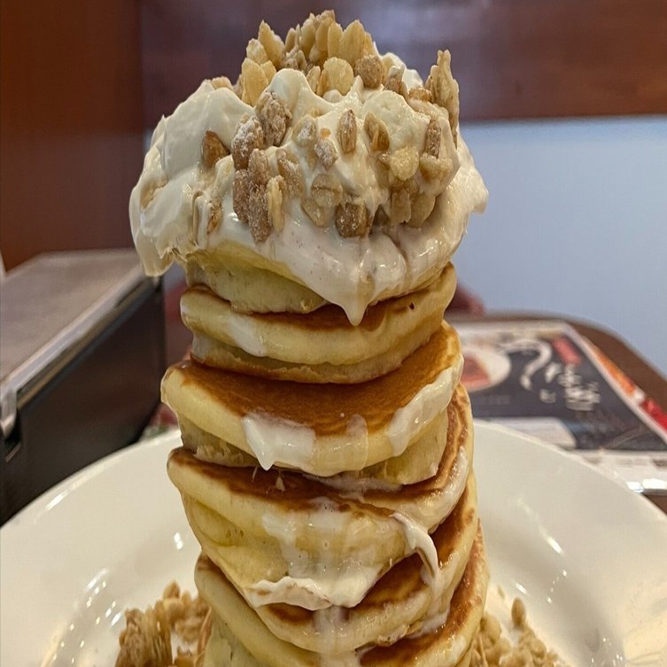 四度目のタワーパンケーキ｜ぐっち