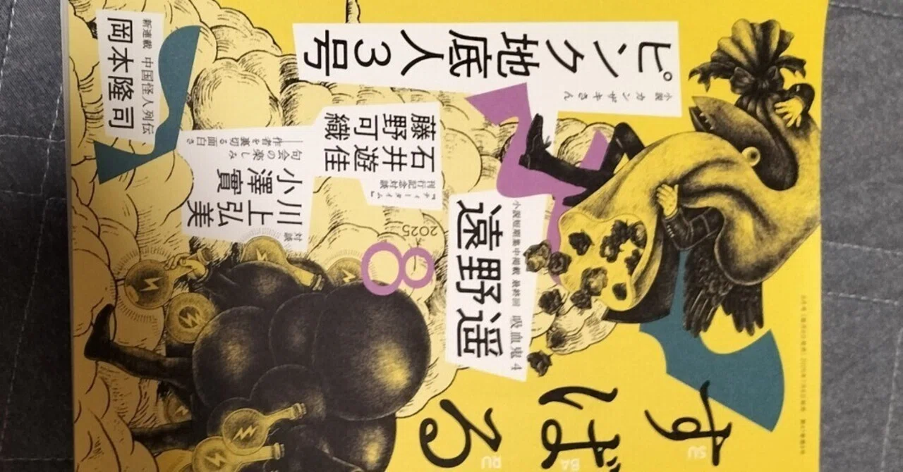 文芸誌すばる8月号を買うが、ピンク地底人3号とは【読書日記】｜南 