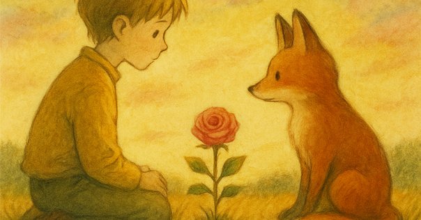 星の王子さま　ボーンチャイナ　[キツネとの会話] 小さな王子さま・第21章～私家版「星の王子さま」～｜イチ個人