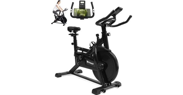 STEADY UXモデル フィットネスバイク ミニ エアロバイク ST121 ミニフィットネスバイク Zwift Kinomap 対応 Bluetooth接続 電源