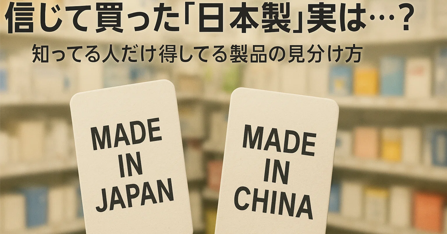 信じて買った『日本製』実は…？｜毎日がラクになる店