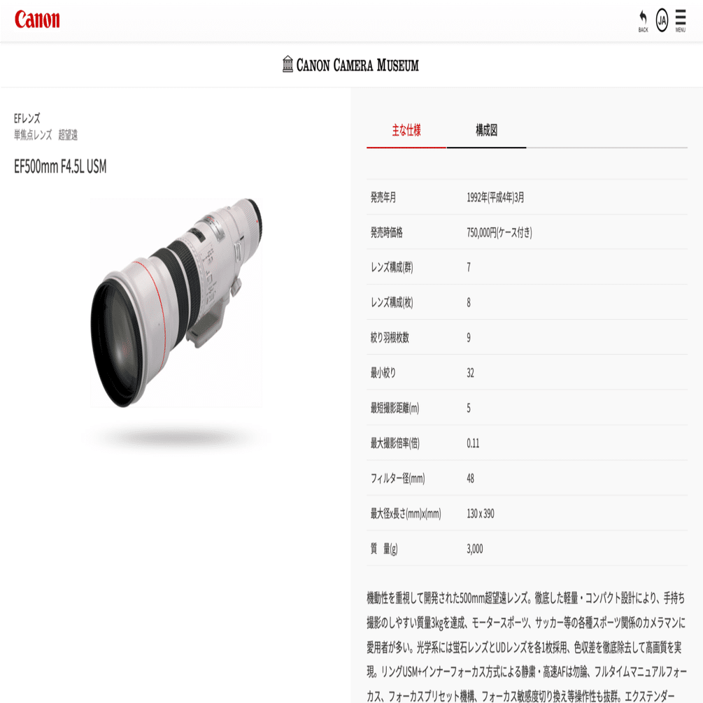 出たら流行るかも？？】500mm F4.5｜タカシ