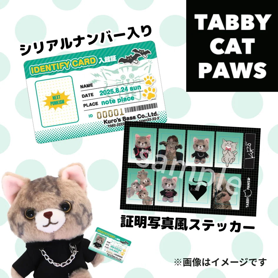 SOPHIA 黒柳能生　TABBY CAT PAWS ブランケット＆ピック おれのおと入館証購入方法｜黒柳 能生 公式note