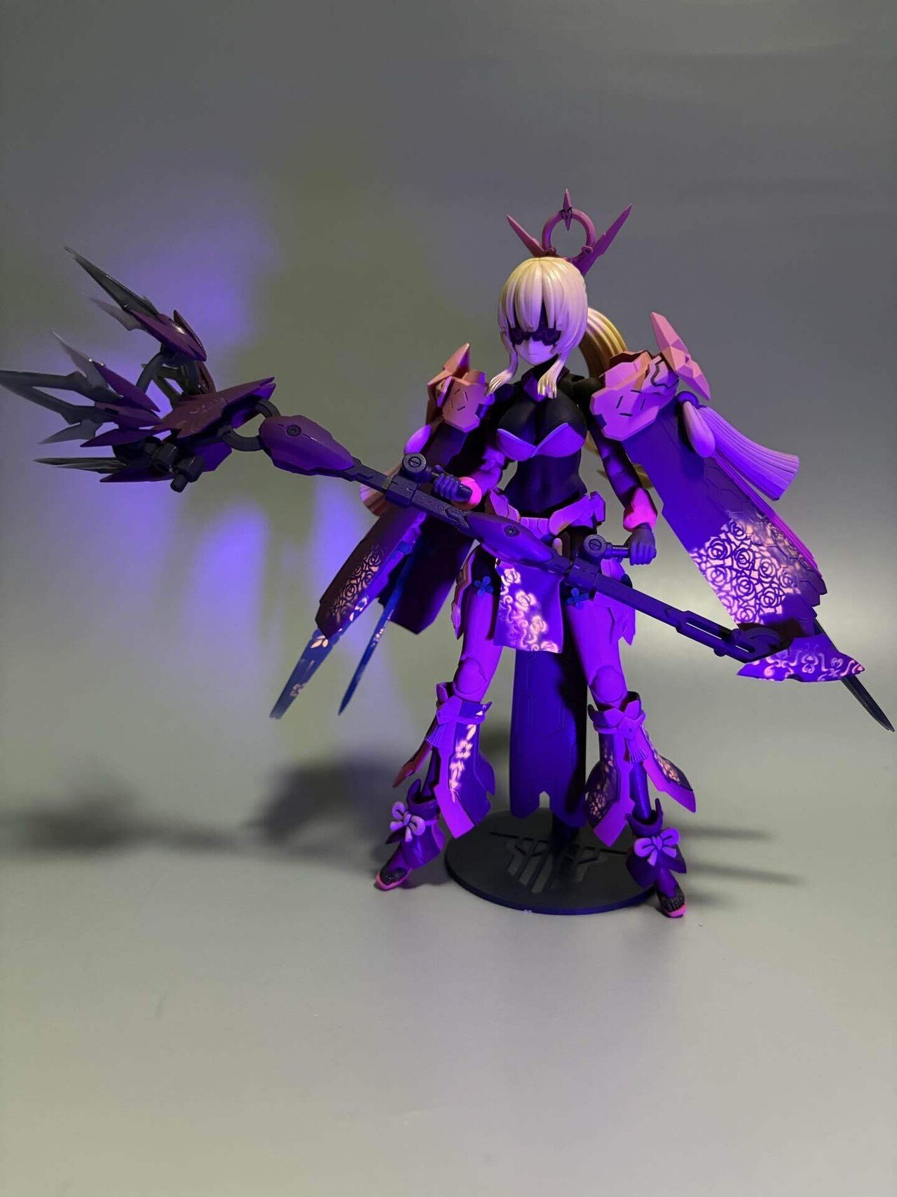 メガミデバイス 皇巫 アマテラス 日蝕を特別な模様をつけて仕上げる