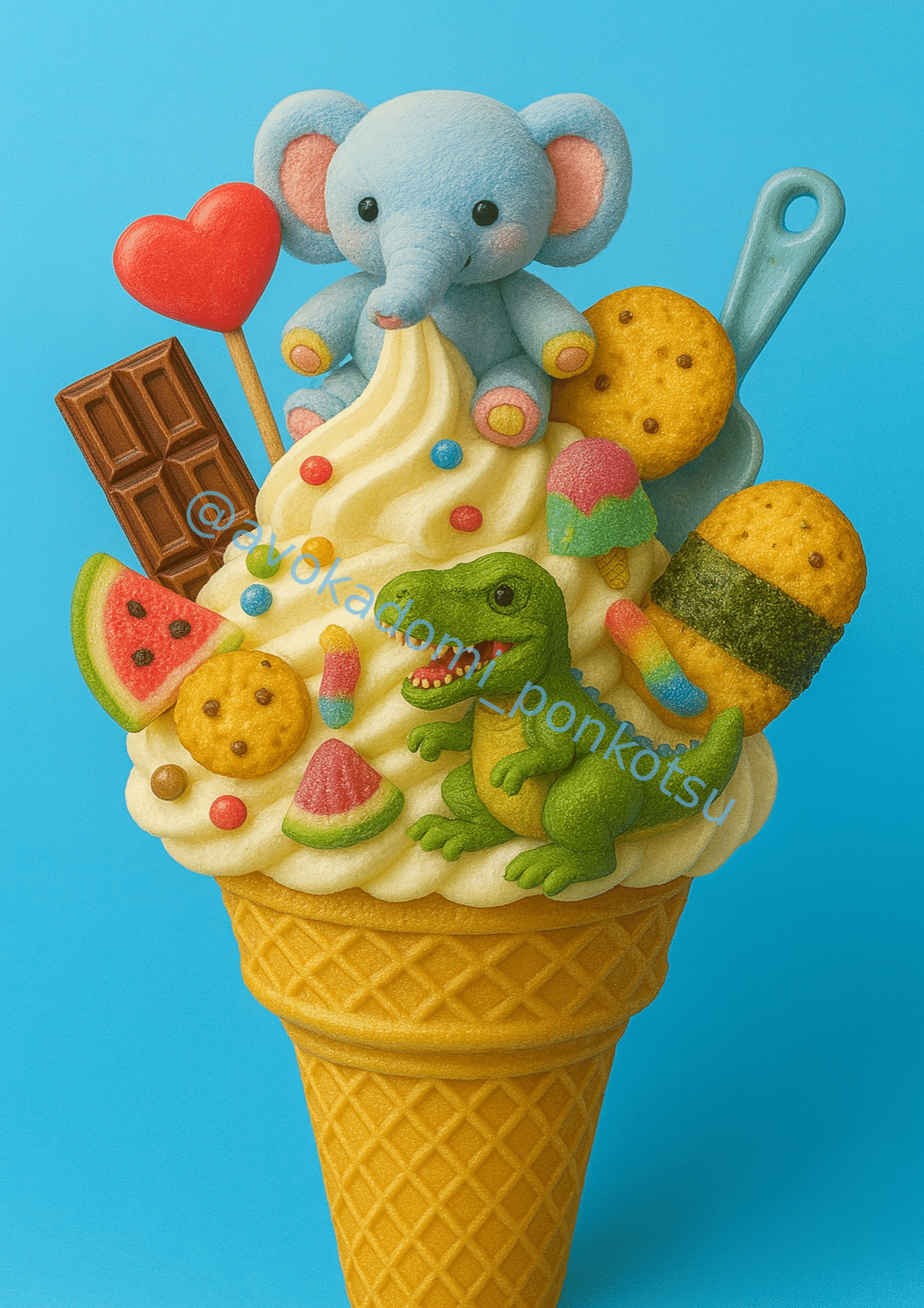 ChatGPTで親子デザイン！2歳娘と作った「夢のソフトクリーム」をグッズ