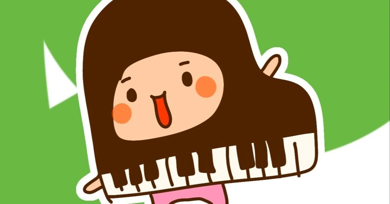 ピアノさん・今日のイラスト｜オダミヨ