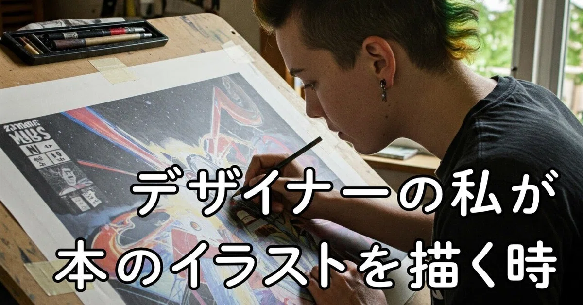 What happened when I drew a cover illustration for a book binding｜米本デザイン