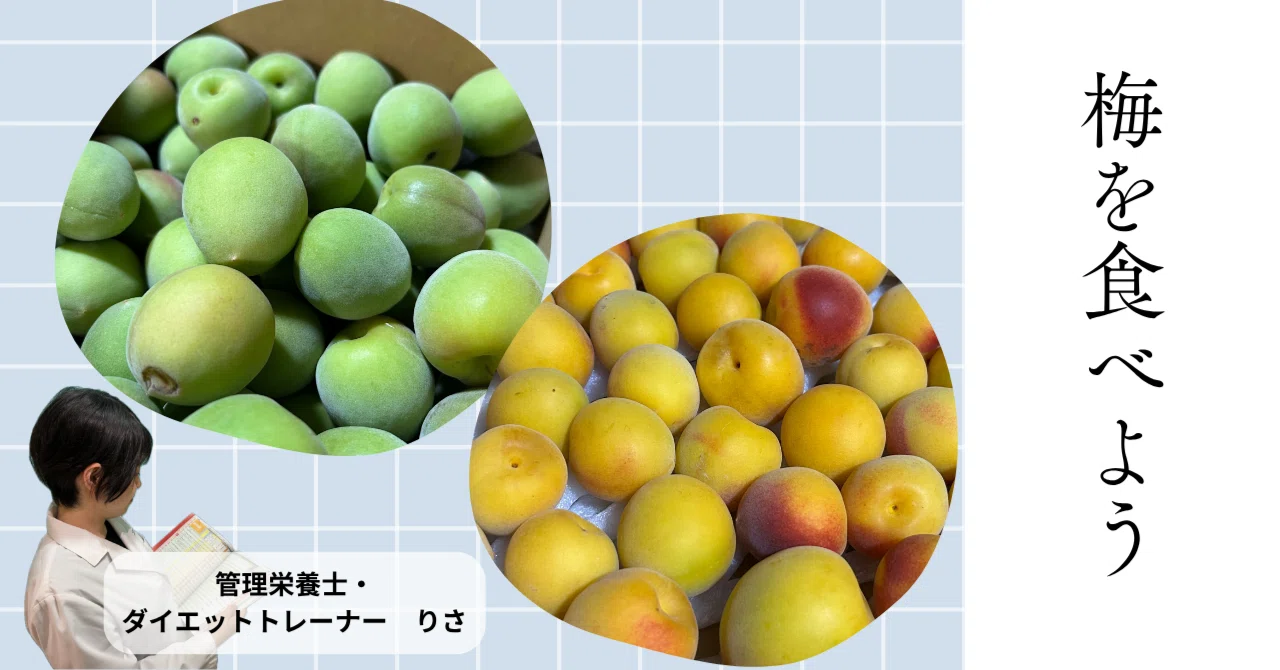 【管理栄養士が解説する】夏こそ「梅」を食べて健康的に痩せ体質に!【レシピ付き】|りさ