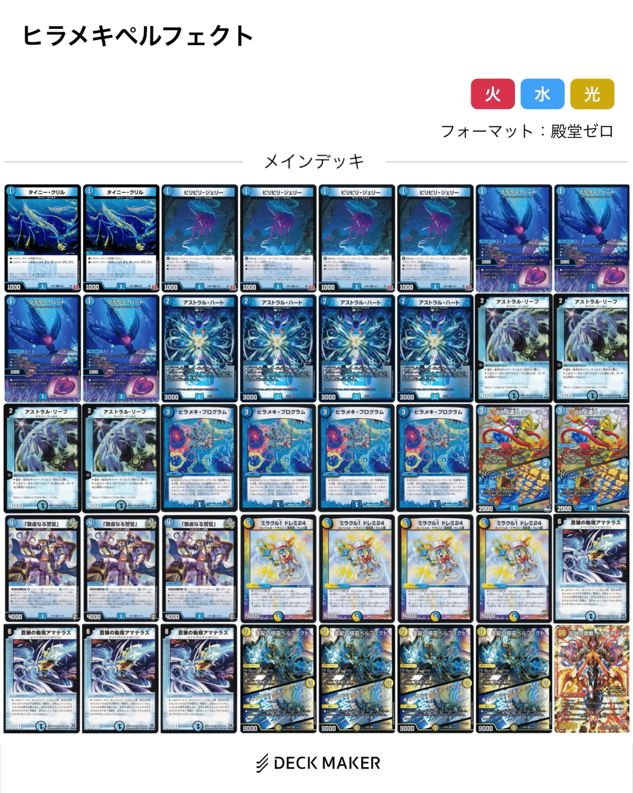 デュエルマスターズ デッキ ヒラメキウォズレック 殿堂ゼロ ゲートボール ヒラメキ大地ウォズレック/ヒラメキウォズレック 殿堂ゼロ