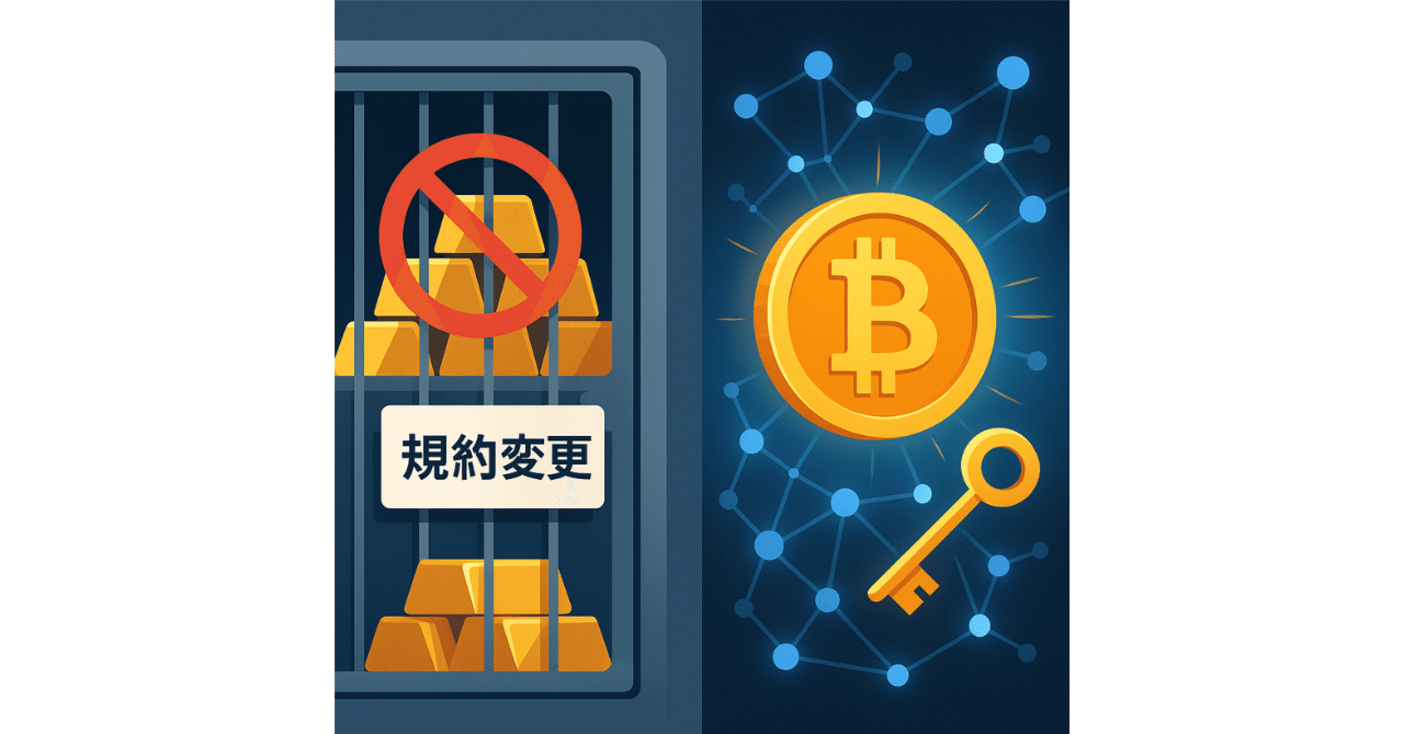 田中貴金属の規約変更が示す「真の資産」とは？金とビットコイン、その決定的違い｜アールグレイ