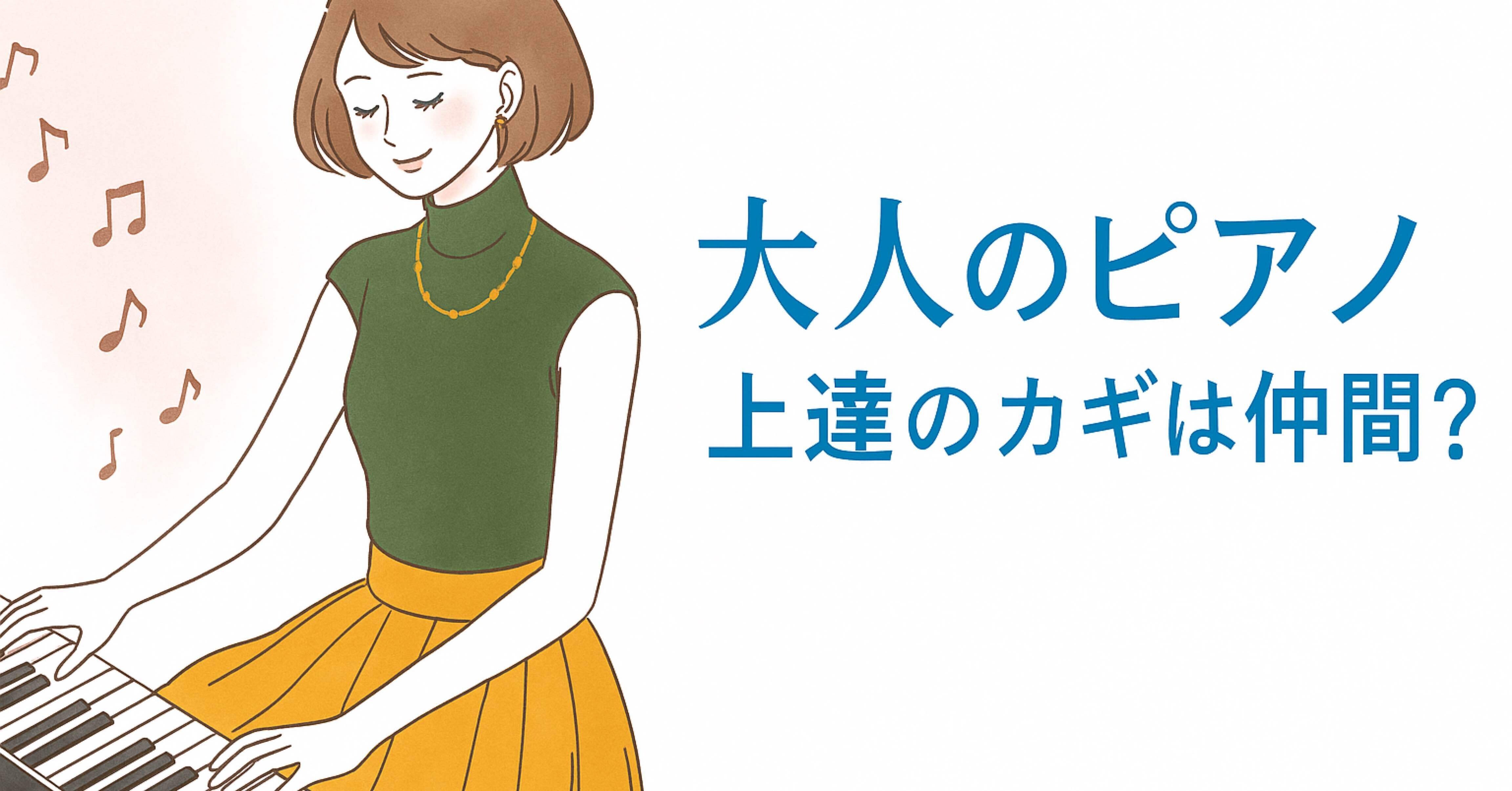 🎹大人のピアノ、上達は”仲間”がカギ？｜AI との対話で考えたこと④