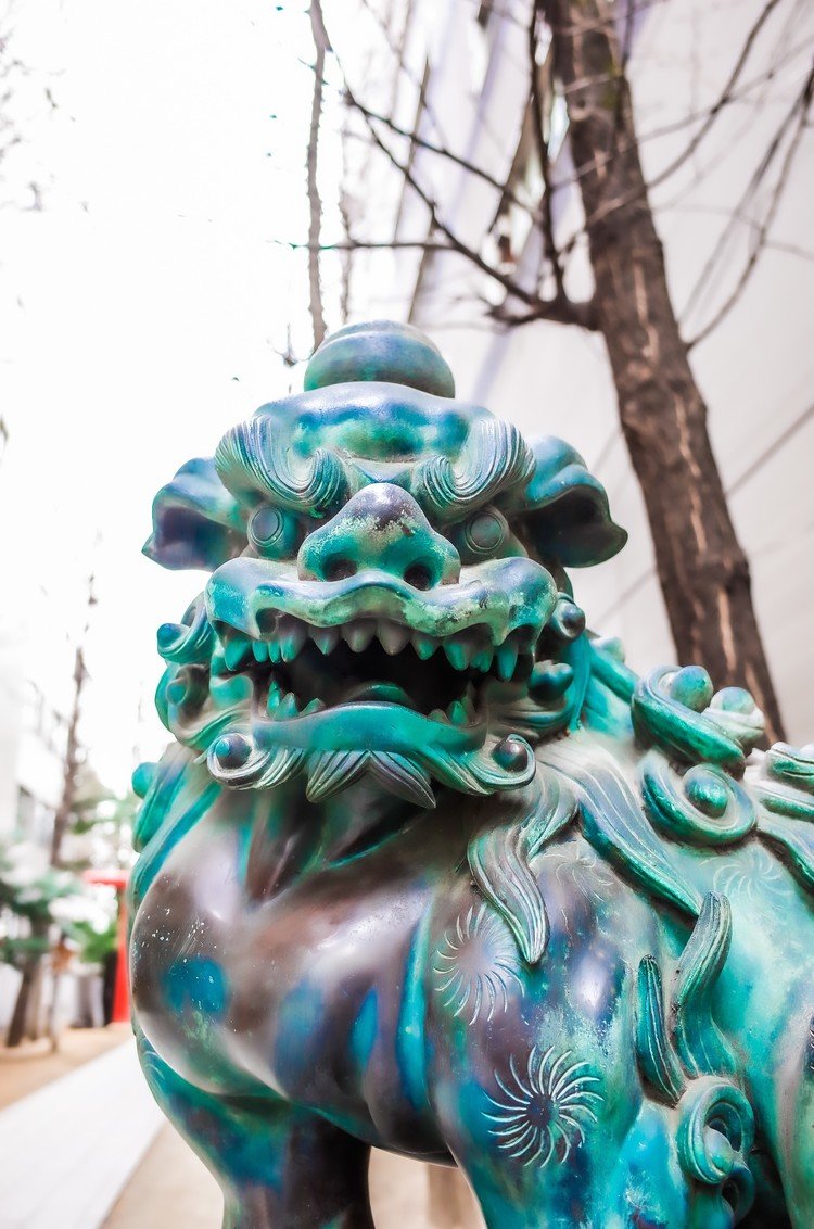 @ Hanazono Jinja Shrine, Shinjuku, #Tokyo.  #写真好きな人と繋がりたい　#花園神社　#狛犬