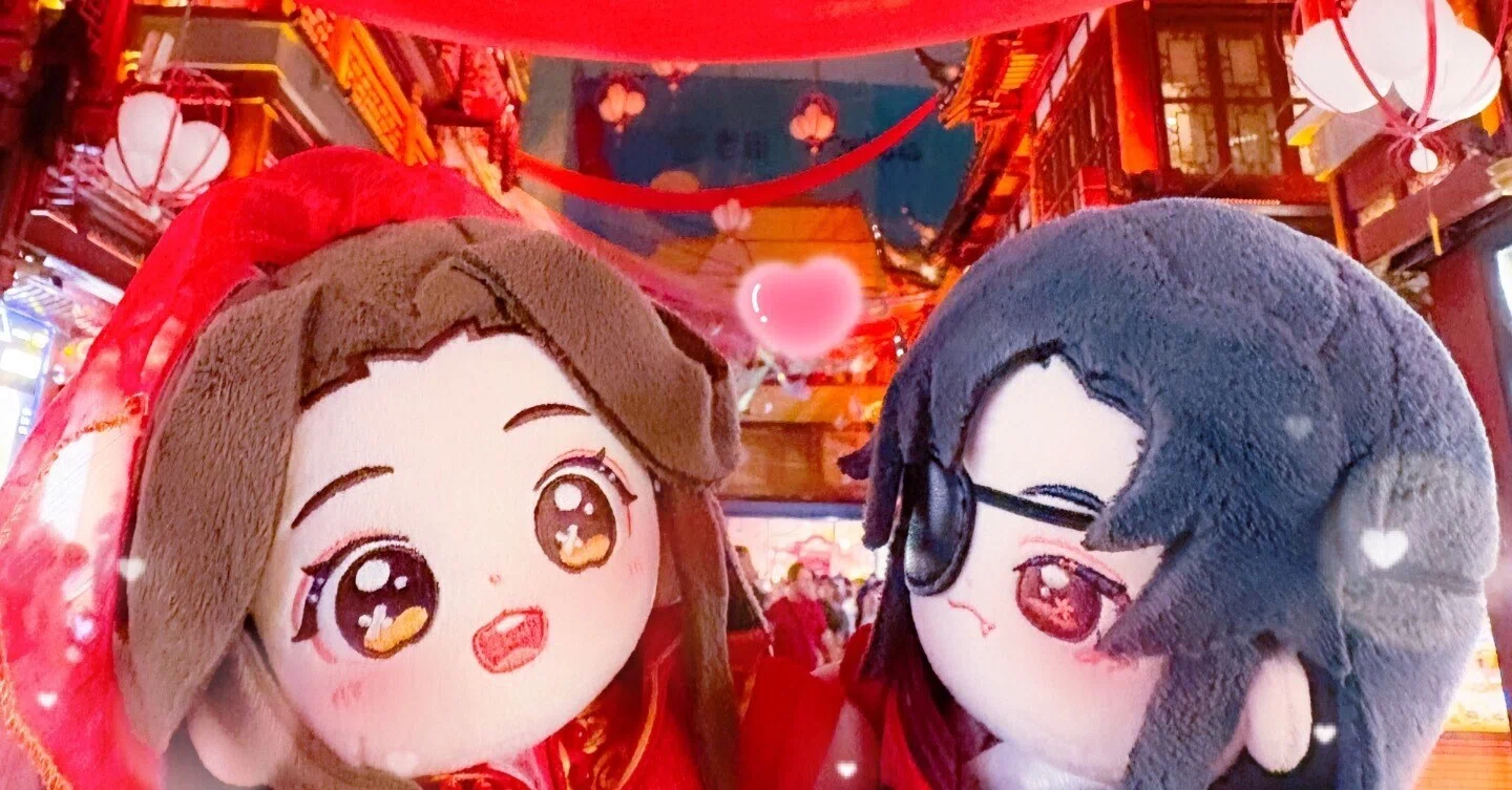あんちゃん　ぬい　衣装　ピンク　赤 🏮天官豫園コラボ上海旅🏮｜かな