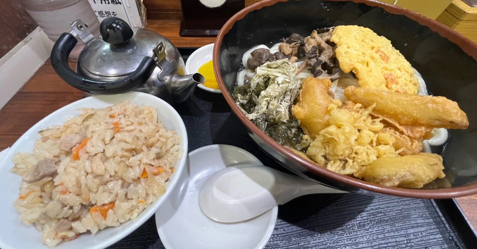 牧のうどん」にてももちゃんセットを食した｜はまなす