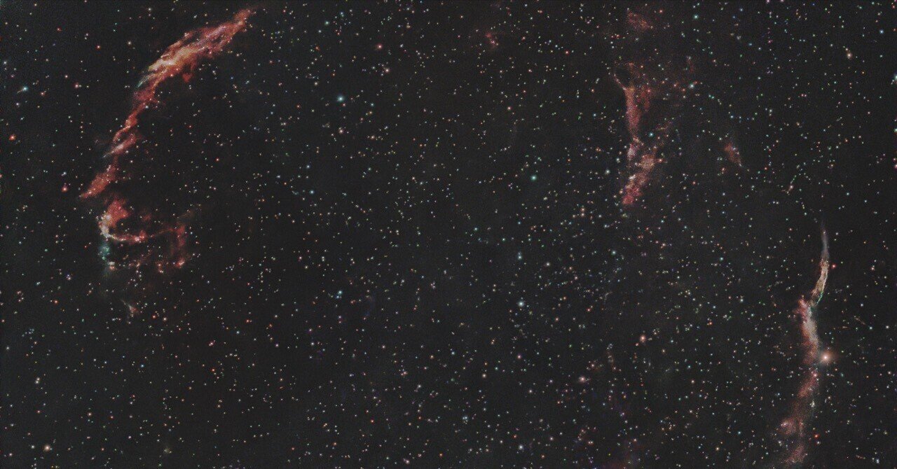 雲の網 8年目にしてようやく撮れた網状星雲 - 星間雲形 - SEIKANUNKEI.NET