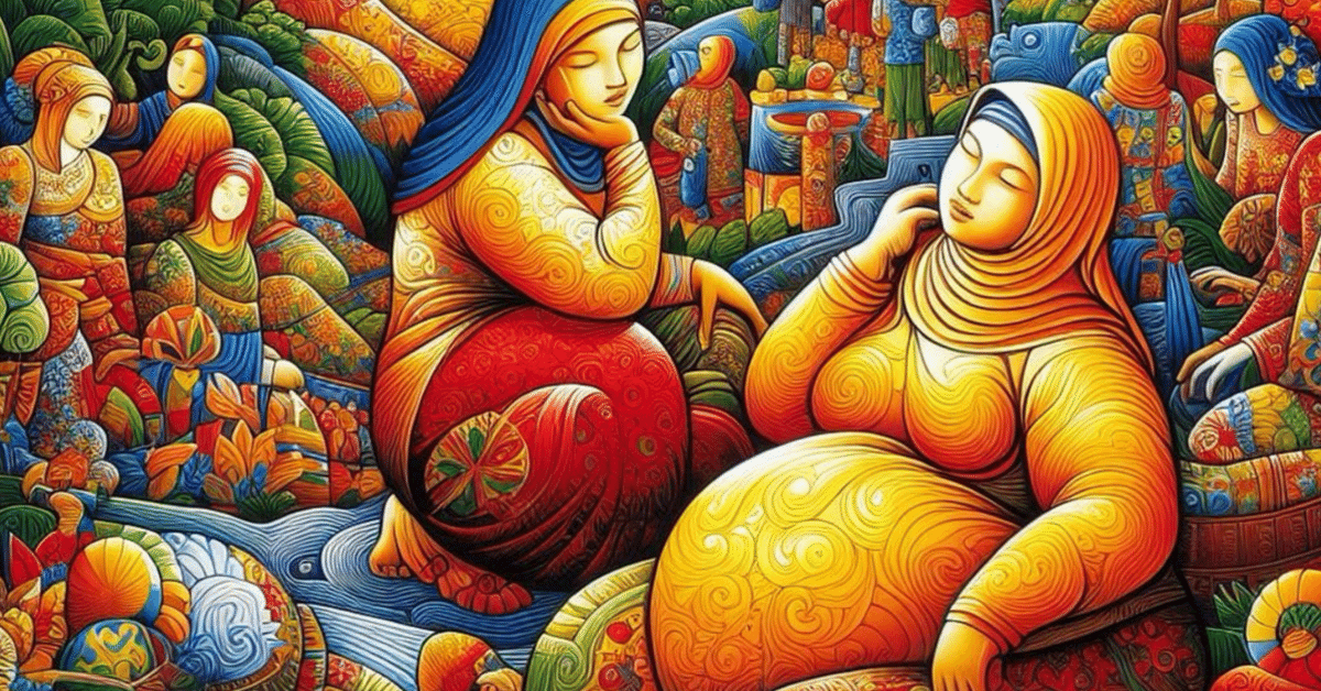 ヘンドラ・グナワン（Hendra Gunawan)の絵画にヒントを得た