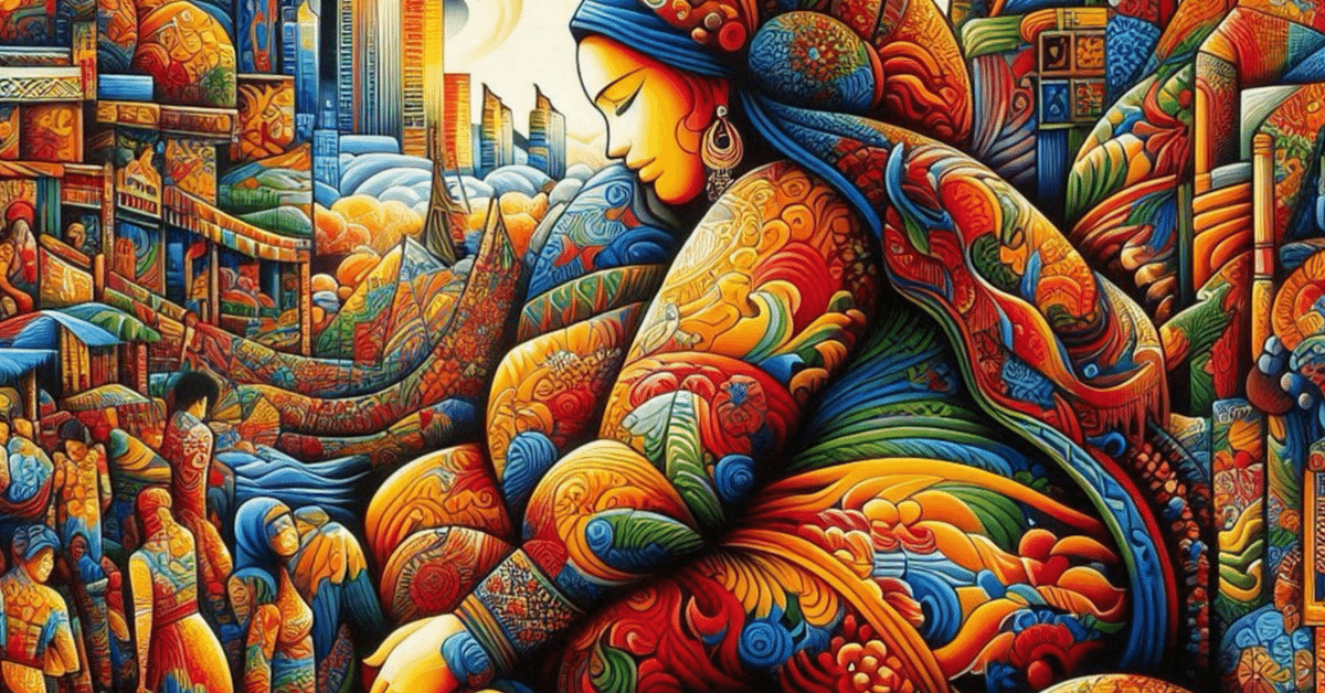 ヘンドラ・グナワン（Hendra Gunawan)の絵画にヒントを得た