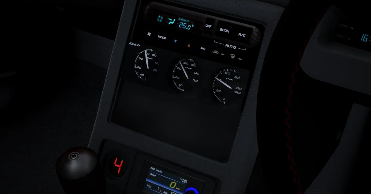 Defi DIN GAUGE風追加メーター｜tkrf -Exiciting Car Mod Creation Project