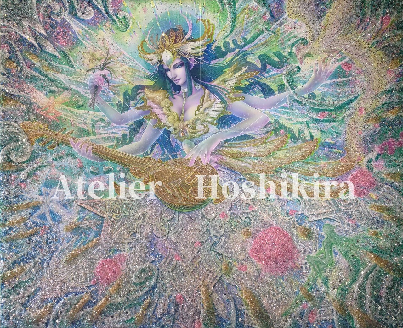 ヒーリングアート　市杵島姫命　弁財天様 ヒーリングアート市杵島姫命弁財天様