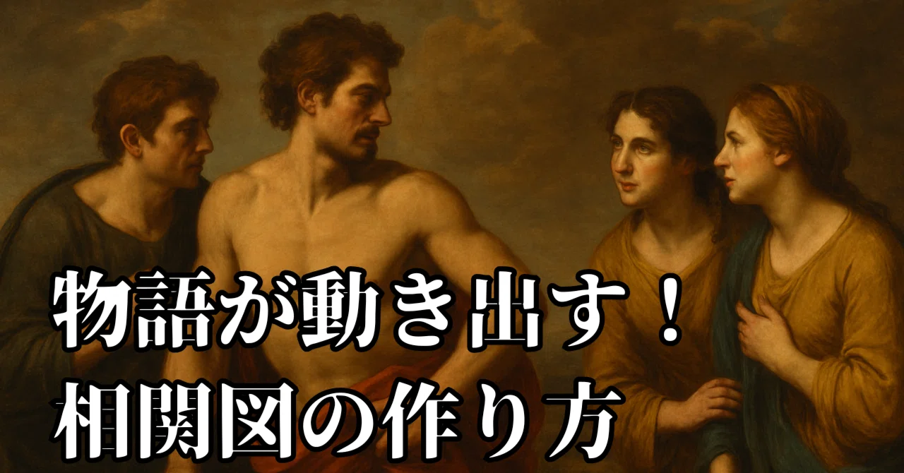 ストーリー｜作り方 物語が動き出す！キャラ相関図×ストーリー設計「化学反応メソッド」【完全解説】｜ストーリー 作り方｜日比谷式ストーリー創作術 ...