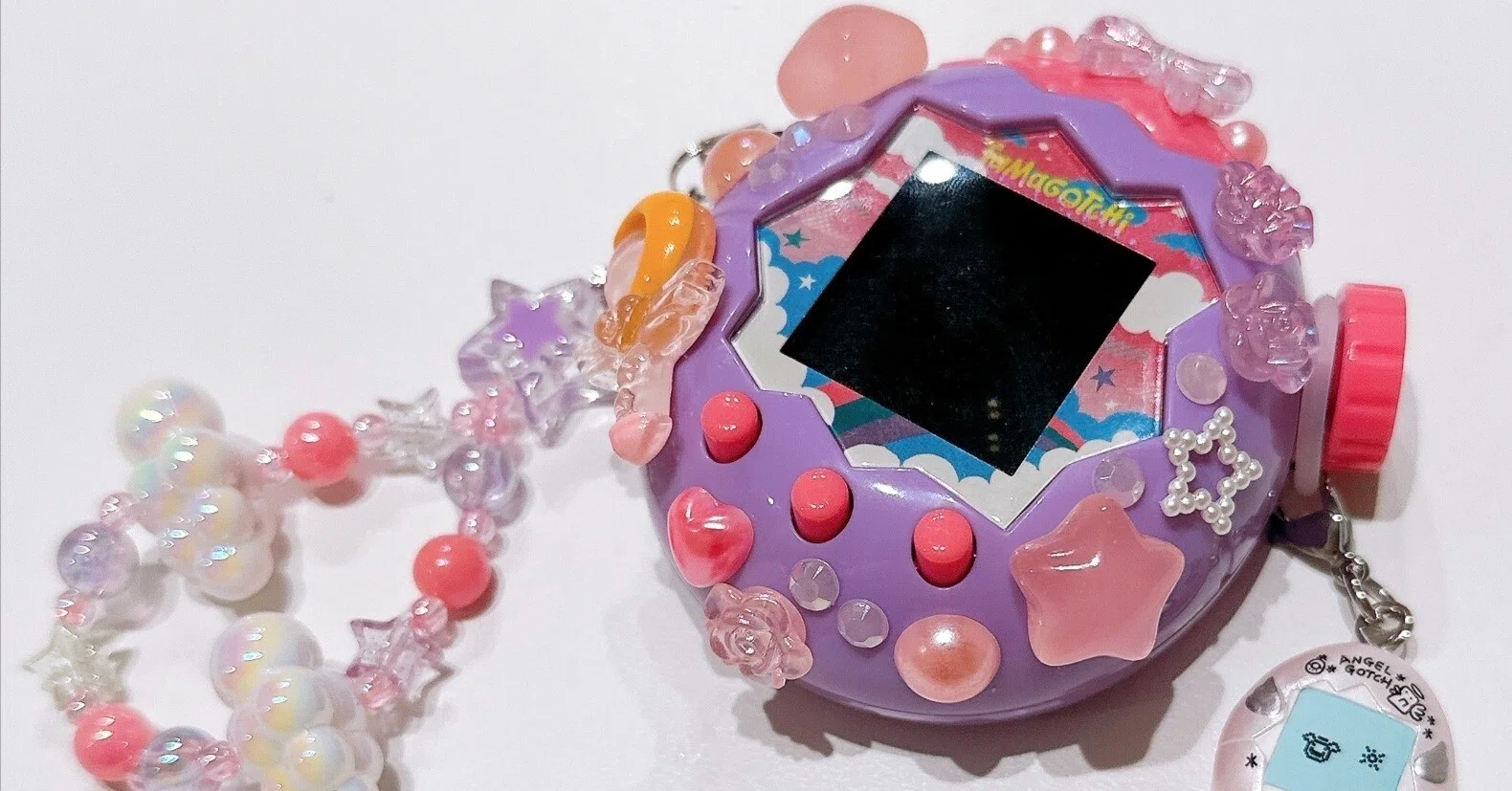 | ノブカバー フルセットクリアブラック カスタムパーツ パラダイス用 たまごっち いろはす様♡ たまごっちパラダイス用 ボタン プリント 3D カスタム | 小物・アクセサリー