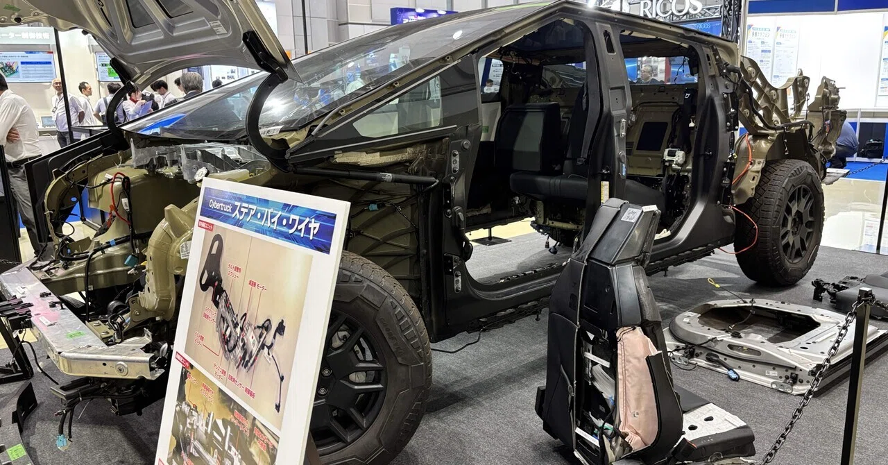 Cybertruck Note Cybertruck internals to be exhibited at TECHNO-FRONTIER 2025|ya-ba-kei