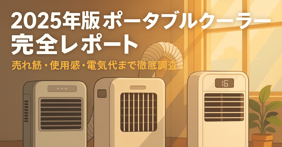 2025年版ポータブルクーラー完全レポート：売れ筋・使用感・電気