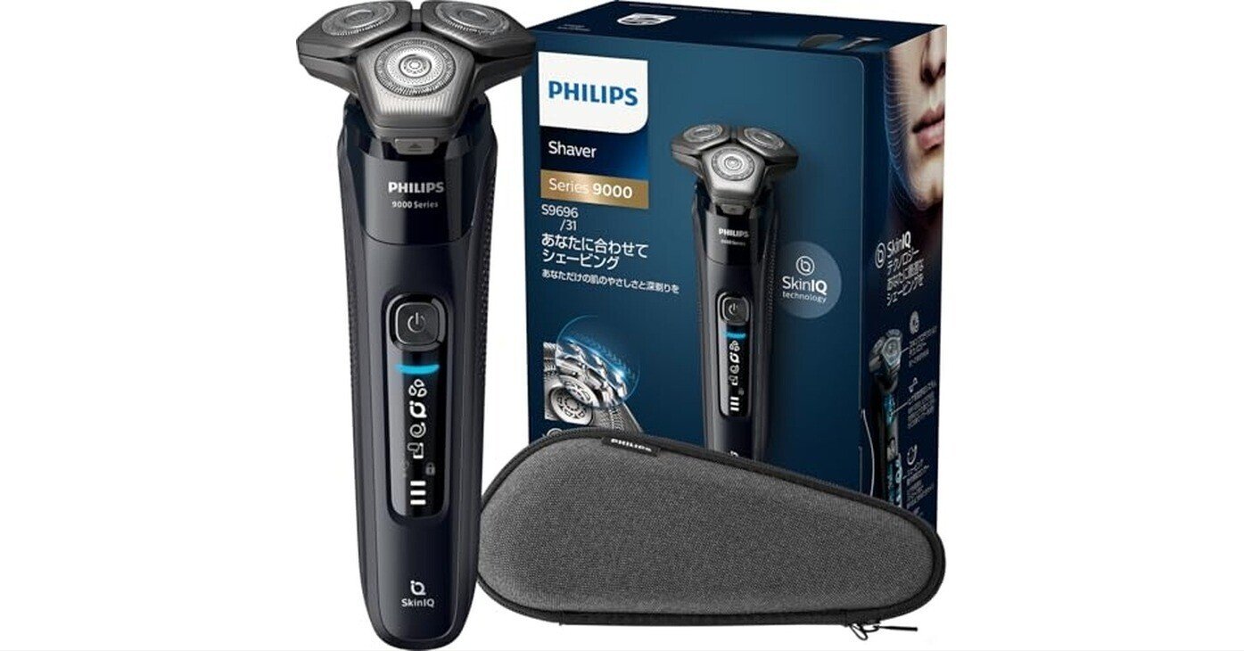 フィリップス 9000 シリーズ メンズ 電動シェーバー 電気シェーバー 髭剃り 72枚刃・360-Dフレックスヘッド・パーソナル フィット SkinIQテクノロジー S9696/31 Philips メンズ電気シェーバー 9000シリーズ フィリップス 電気