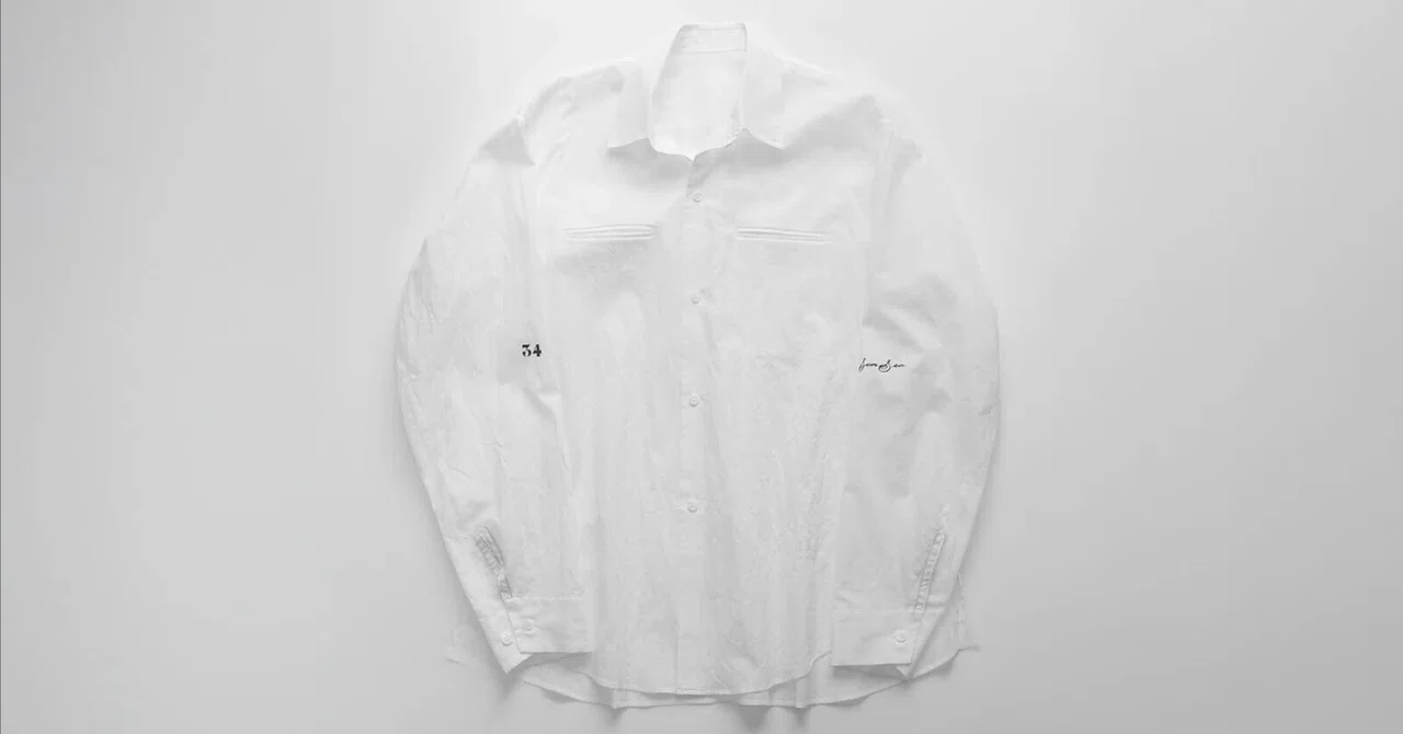 SUNSEA 3011 SHRINKAGE COTTON SHIRT, White｜keylimeTokyo