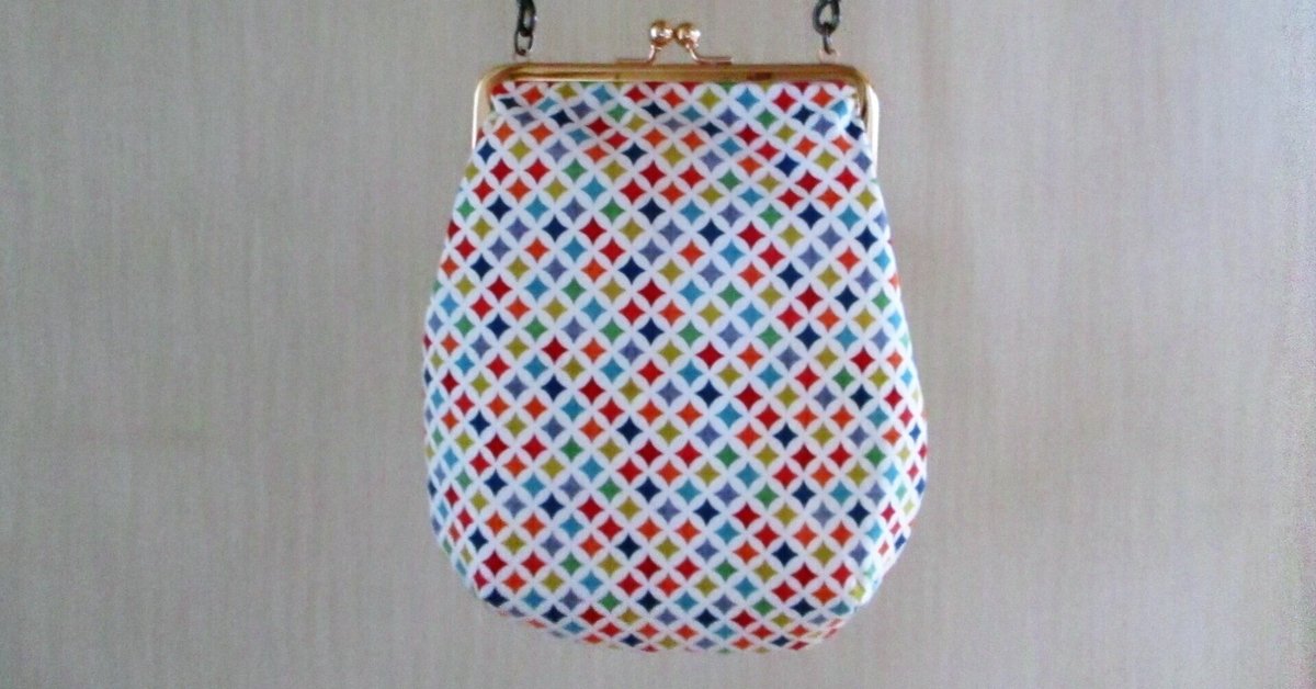 vintage オーロララメ がま口 ポシェット 在庫商品】プラがま口Wポシェット【あじさい花手水