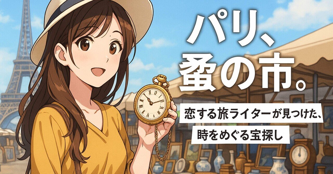 パリ、蚤の市。｜恋する旅ライターが見つけた、時をめぐる宝探し