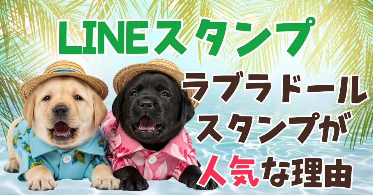 なぜか人気！？ラブラドールのスタンプが売れる理由を考えてみた
