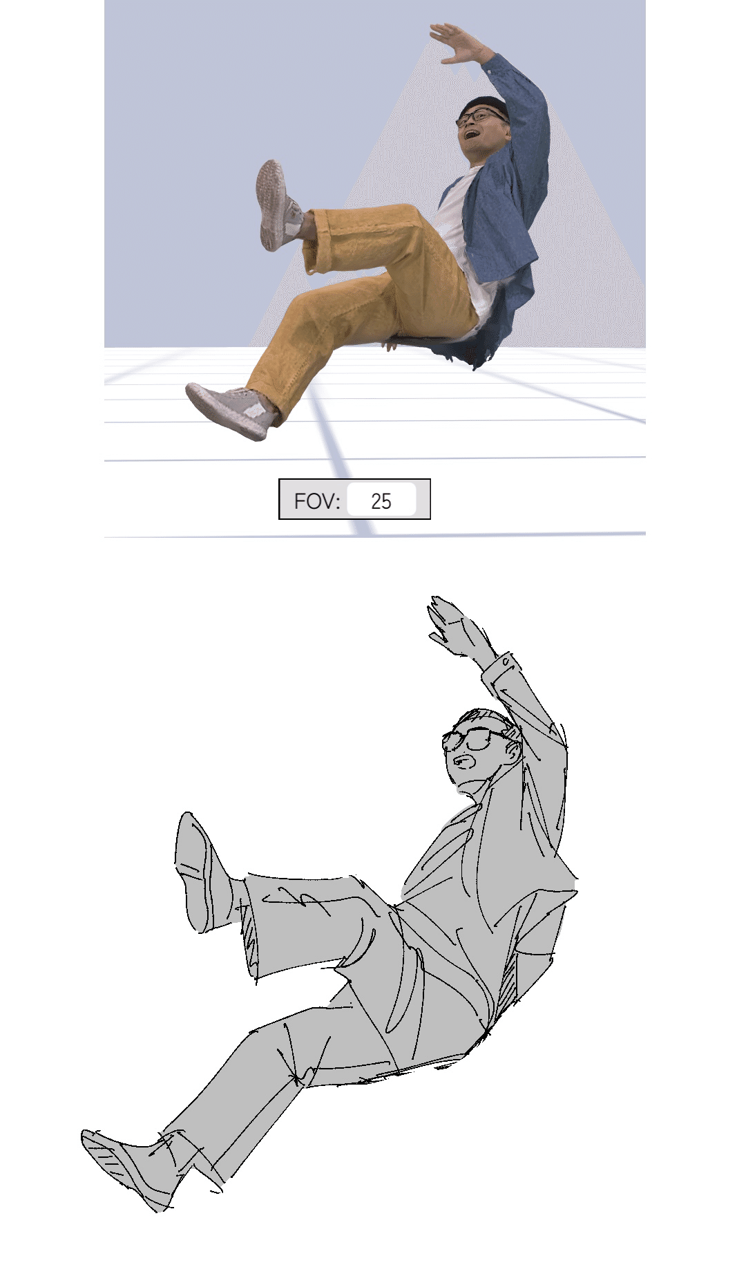 画像確認用　伏せポーズ 今日の参考ポーズZ｜忘備録