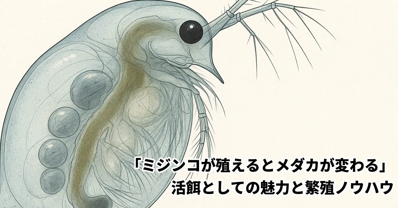 ミジンコ ページ ミジンコが殖えるとメダカが変わる」——活餌としての魅力と繁殖ノウハウ