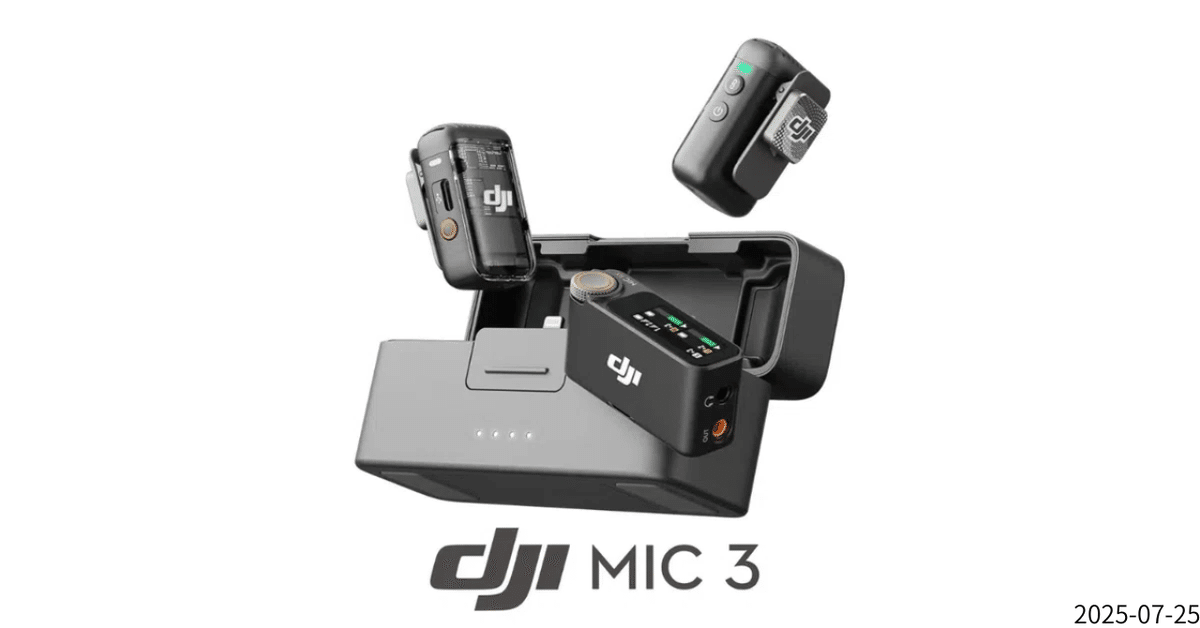 DJI MIC 3 早い者勝ち！！ DJI Mic 3：クリエイターの音声を革新する軽量マイク｜GetGadgetGot