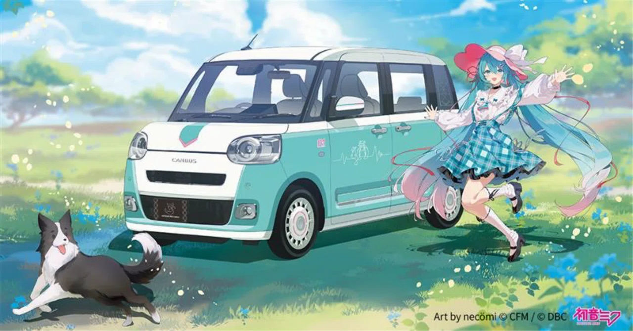 DBC ダイハツ 初音ミク 缶バッジ コラボカーオーナー KEI マジカルミライ DBC×初音ミク コラボカー第5弾『ミク キャンバス2（愛称）』コンセプト