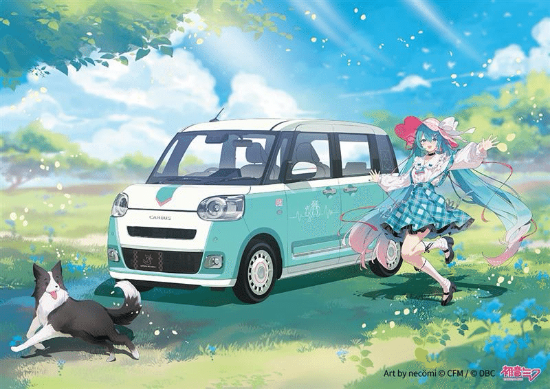 DBC ダイハツ 初音ミク 缶バッジ コラボカーオーナー KEI マジカルミライ DBC×初音ミク コラボカー第5弾『ミク キャンバス2（愛称