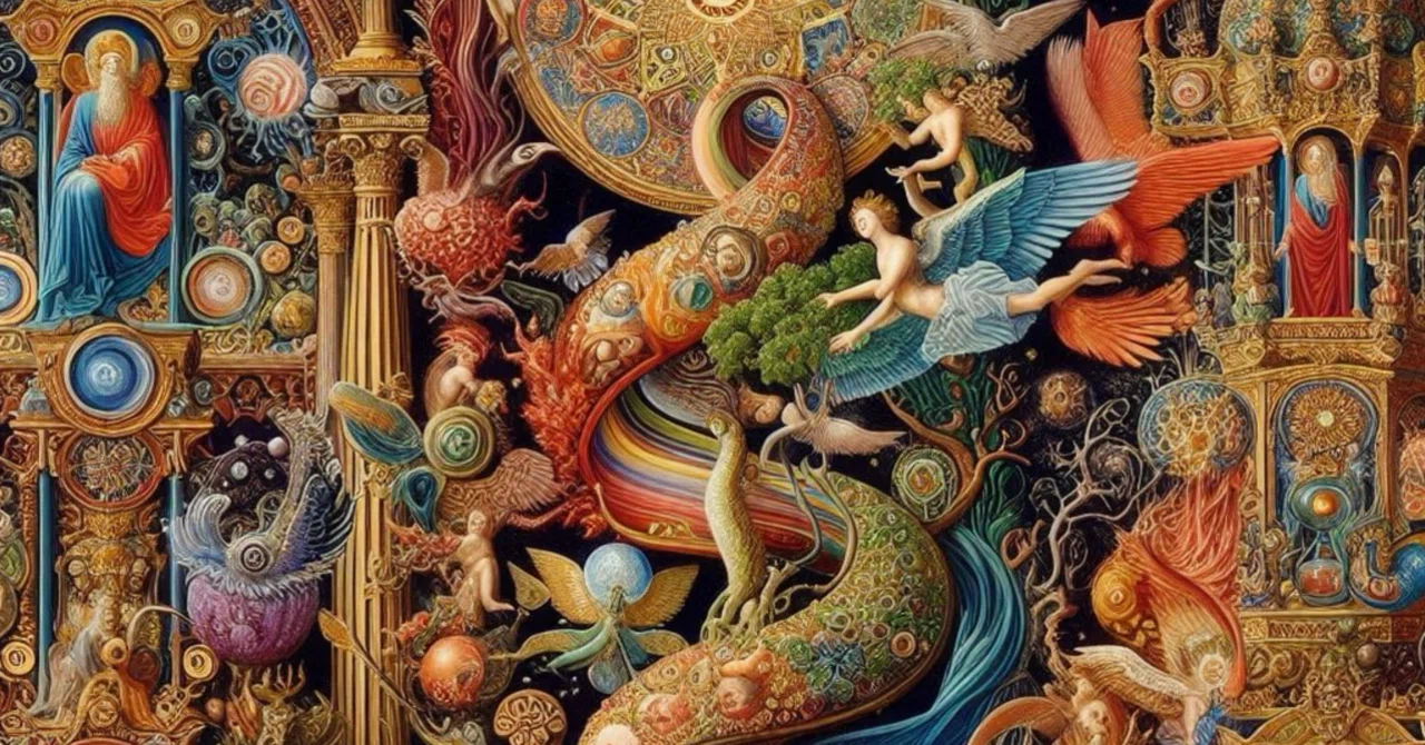 エルンスト・フックス (Ernst Fuchs)の絵画にヒントを得たプロンプト