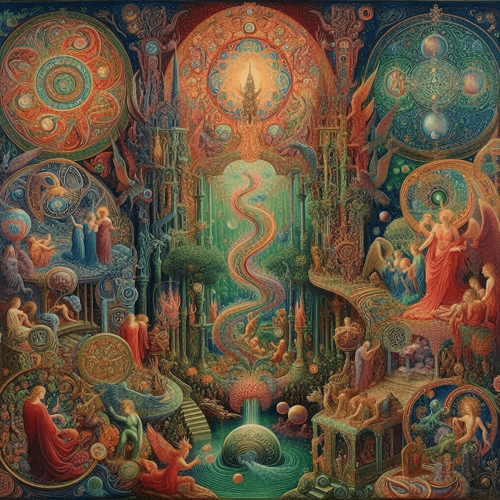 エルンスト・フックス (Ernst Fuchs)の絵画にヒントを得た