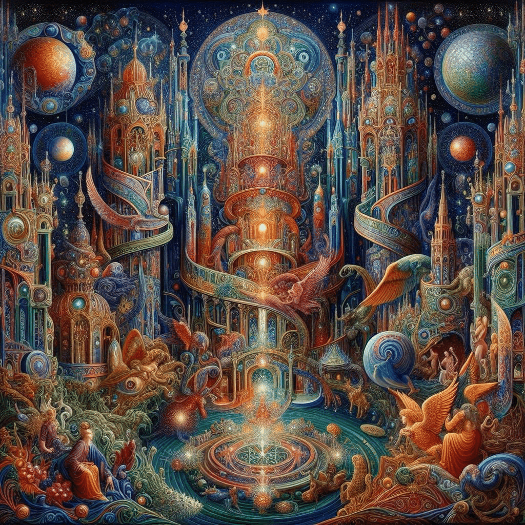 絵画 FOCUSPRIME 10 エルンスト・フックス (Ernst Fuchs)の絵画にヒントを得た