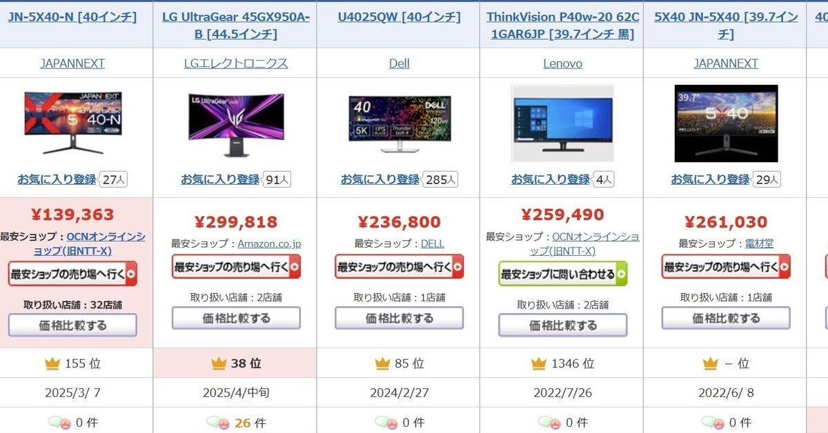 5k2kモニターが豊作の件｜ジョイフル