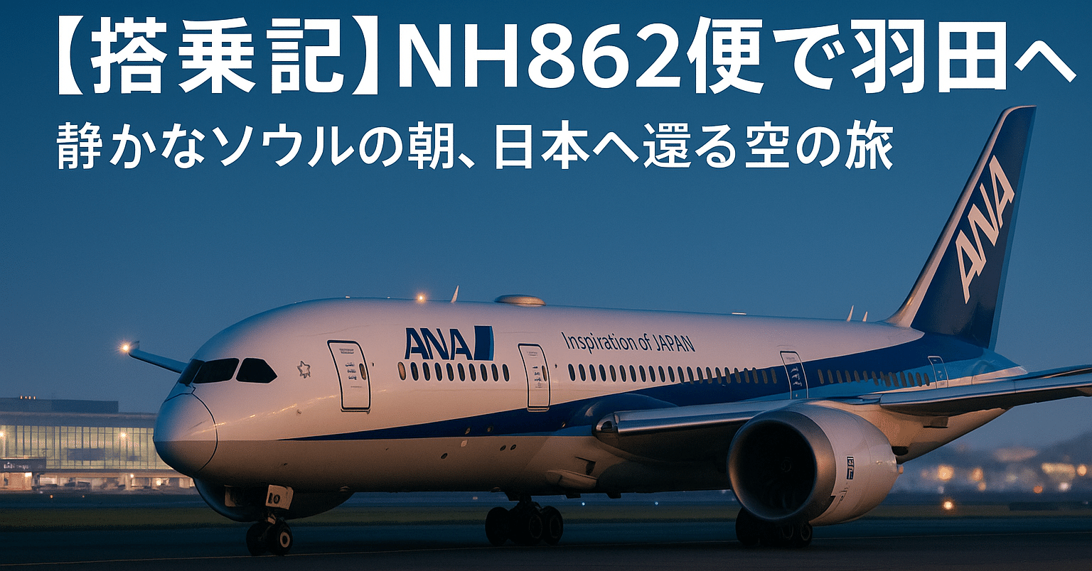 搭乗記】NH862便で羽田へ｜ソラノオヤジ