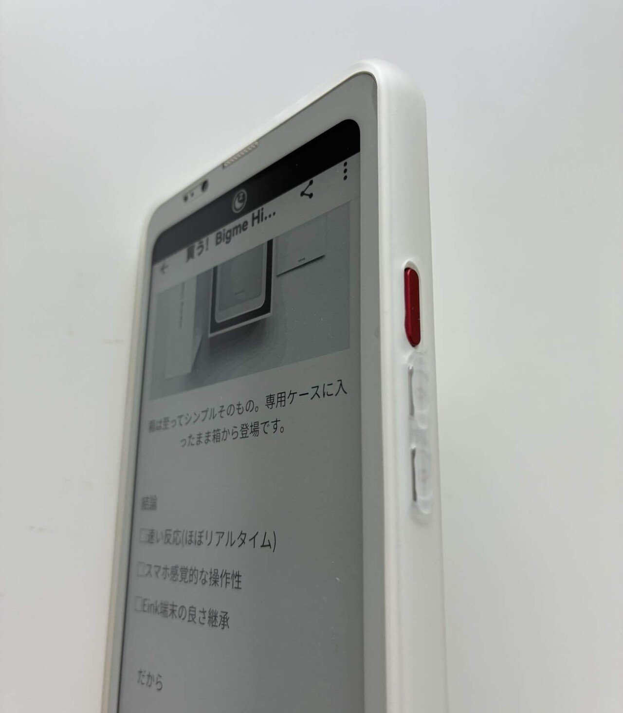 ケースを買う!「Bigme Hibreak Pro を買う」 ③：Einkが好き