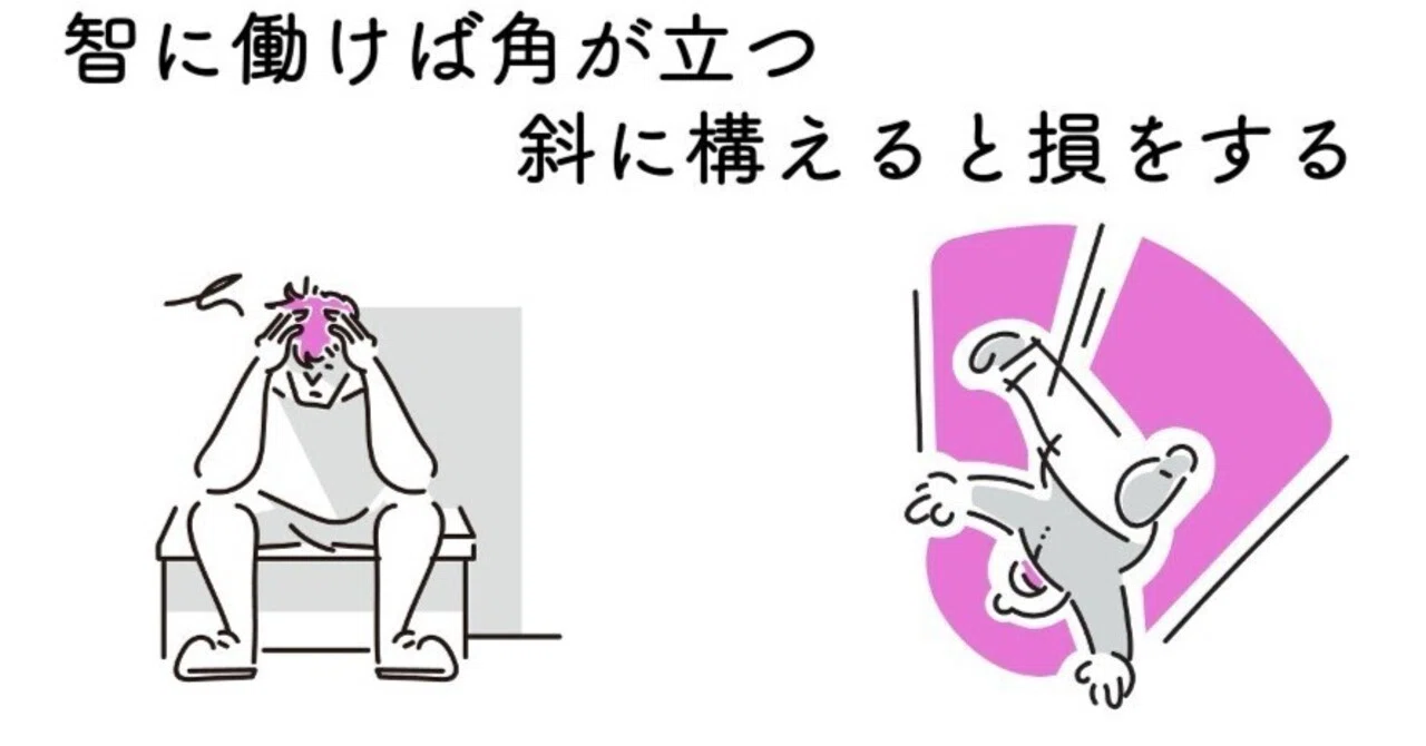 智に働けば角が立つ，斜に構えると損をする｜森本裕子